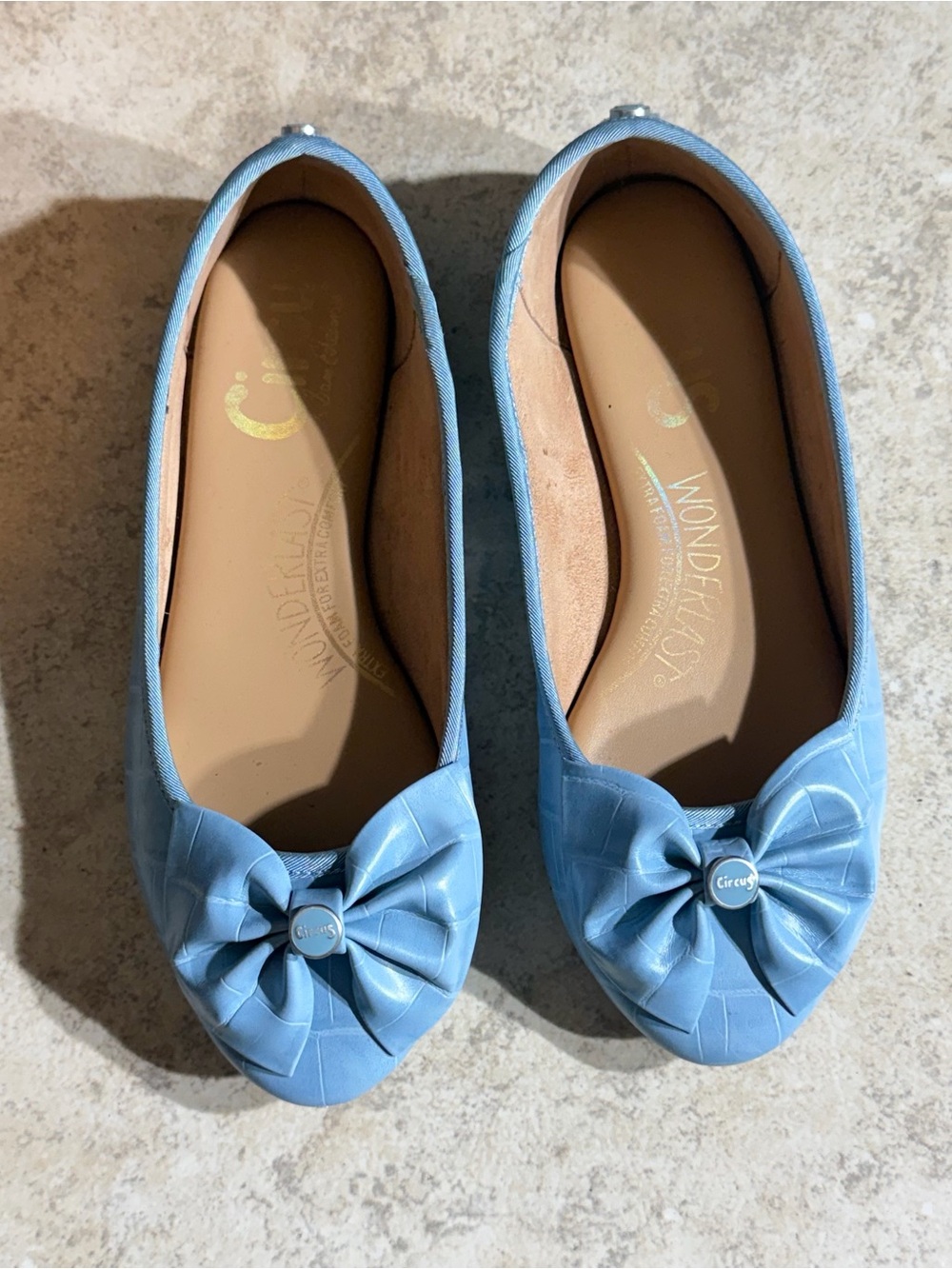 Circus by Sam Edelman Pastel Blue Bow Ballet Flats